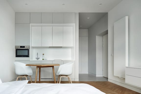 Studio Minima Kitchen and Bed