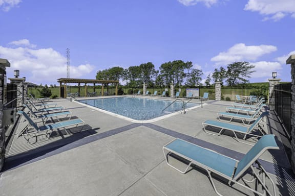 Resort Style Pool at Eagle Ridge Apartment Homes, Traverse City, Michigan