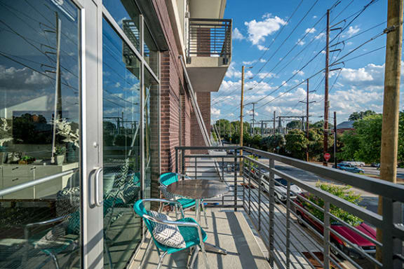 Patios-and-balconies at Link Apartments® Glenwood South, North Carolina, 27603