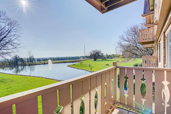 Cafe Style Balconies with Views at Autumn Woods Apartments, Miamisburg 45342