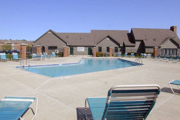 Pool With Large Sundeck and Wi-Fi at Oak Shores Apartments in Oak Creek, WI