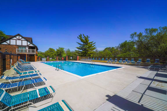 Pool with Large Sundeck at Wingate Apartments in Kentwood, MI