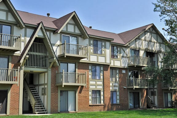 Private Patio Or Balcony at The Village Apartments, Wixom, Michigan