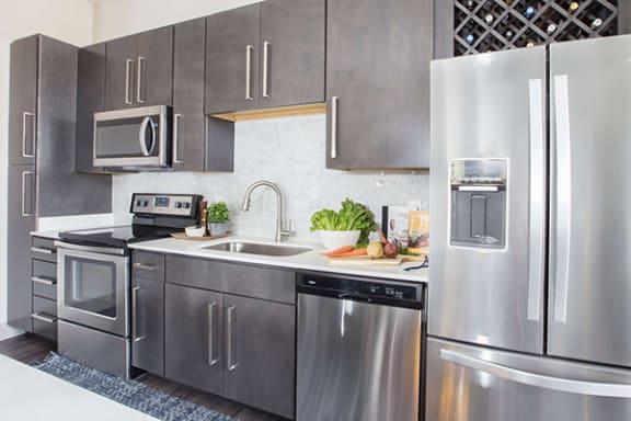 Contemporary Stainless Steel Appliances at Avant Apartments, Carmel 46032