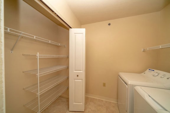 Townhome Laundry Room with Washer/Dryer at Autumn Lakes Apartments and Townhomes in Mishawaka, IN