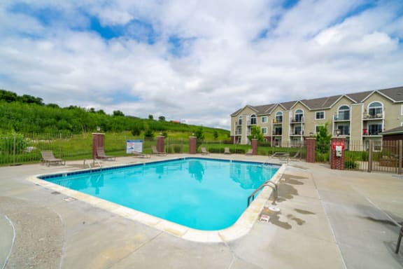 Sparkling Pool with Wi-Fi at Lynbrook Apartments and Townhomes, Elkhorn, Nebraska