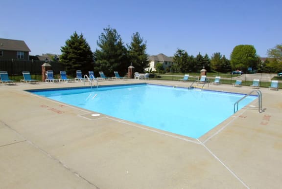 Outdoor Pool with Wi-Fi at Wood Creek Apartments in Kenosha, WI