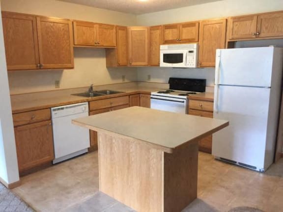 Kitchen area at Clearwater Estates 2 Apartments, Minnesota