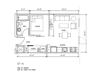 Stone Arch II Floorplan, Minneapolis, Minnesota