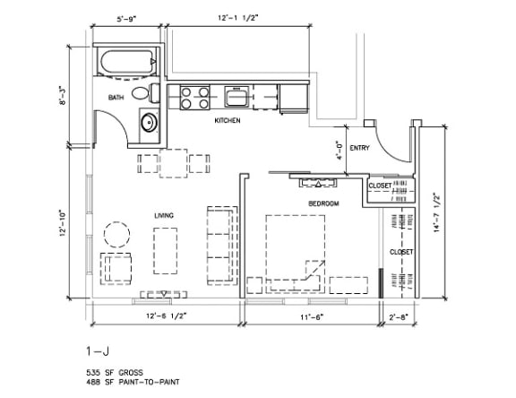 Stone Arch II Floorplan, Minneapolis, Minnesota