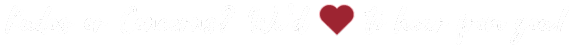 A black banner with white text and a red heart symbol.