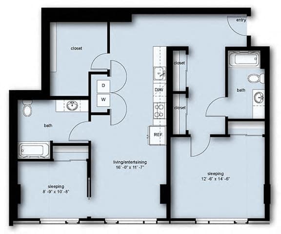 a blueprint of a floor plan of a house