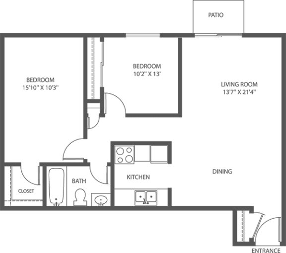 Floor Plans of College Square Apartments in Greendale, WI