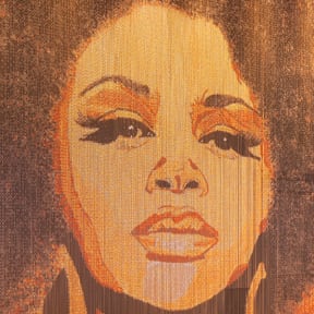 a portrait of a woman with her veil over her face
