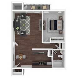 Crane Village 1 Bedroom 1A/1AR/1AF floor plan