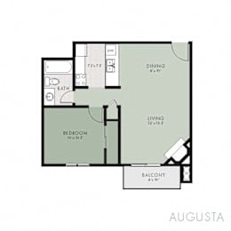  Floor Plan ADA 1 BR