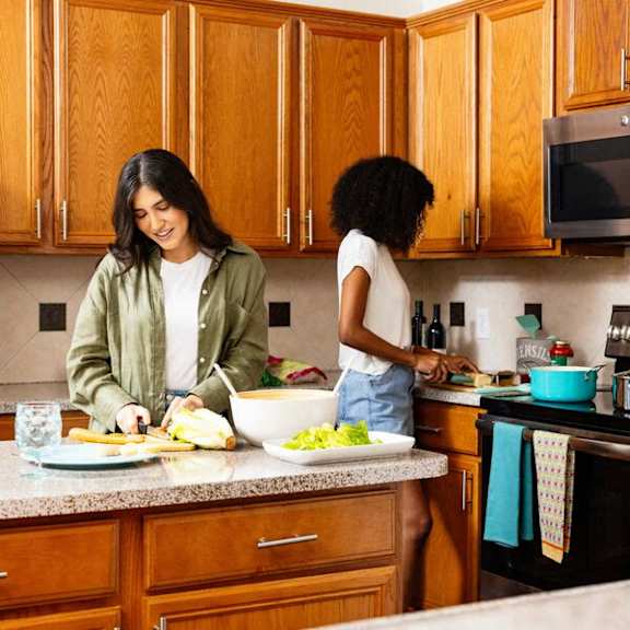 People in kitchen