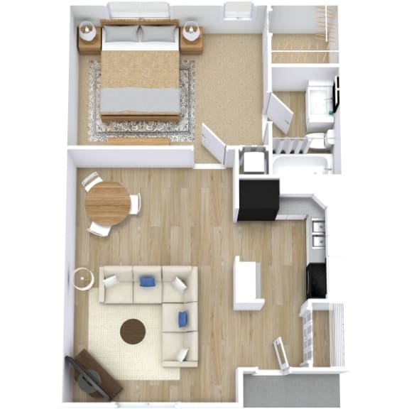 St Charles Floor Plan at St Charles Apartment Homes in Bossier, Louisiana, LA