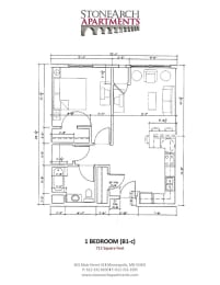 Stone Arch I Floorplan, Minneapolis, Minnesota