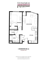 Stone Arch I Floorplan, Minneapolis, Minnesota