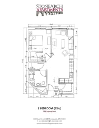 Stone Arch I Floorplan, Minneapolis, Minnesota