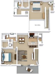  Floor Plan Overlook (Townhome)