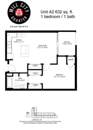 Mill City Quarter Floorplan, Minneapolis, Minnesota