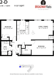 Broadway Flats Floorplan, Minneapolis, Minnesota