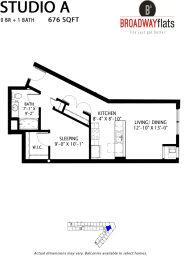 Broadway Flats Floorplan, Minneapolis, Minnesota