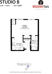Broadway Flats Floorplan, Minneapolis, Minnesota