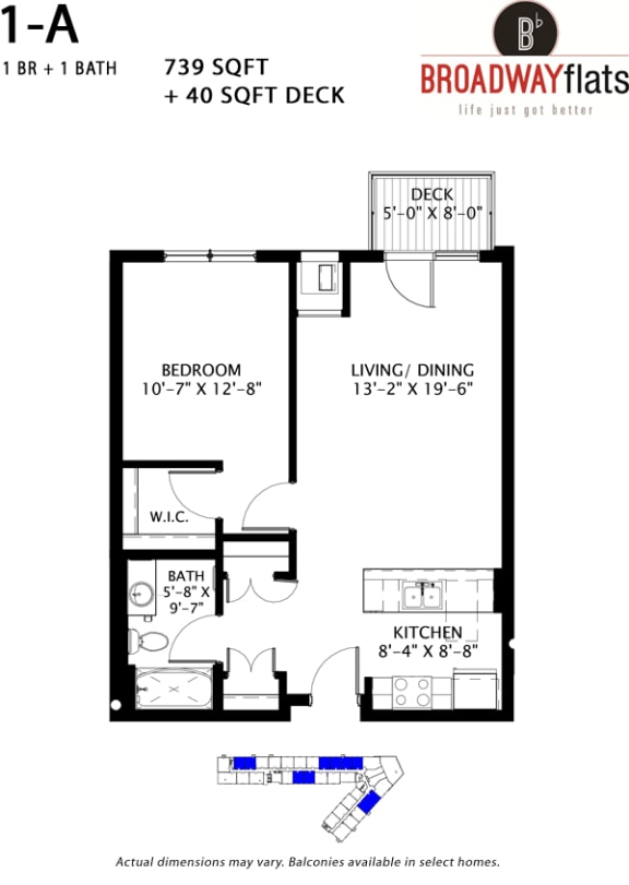 Broadway Flats Floorplan, Minneapolis, Minnesota