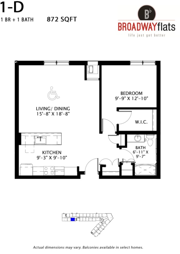 Broadway Flats Floorplan, Minneapolis, Minnesota