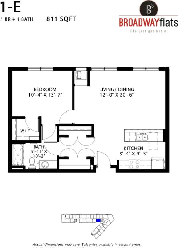 Broadway Flats Floorplan, Minneapolis, Minnesota