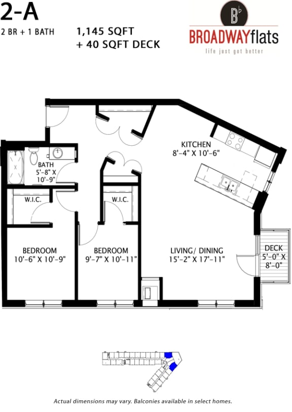 Broadway Flats Floorplan, Minneapolis, Minnesota