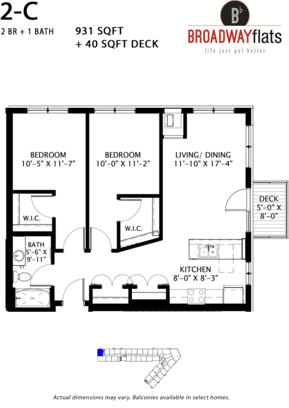 Broadway Flats Floorplan, Minneapolis, Minnesota