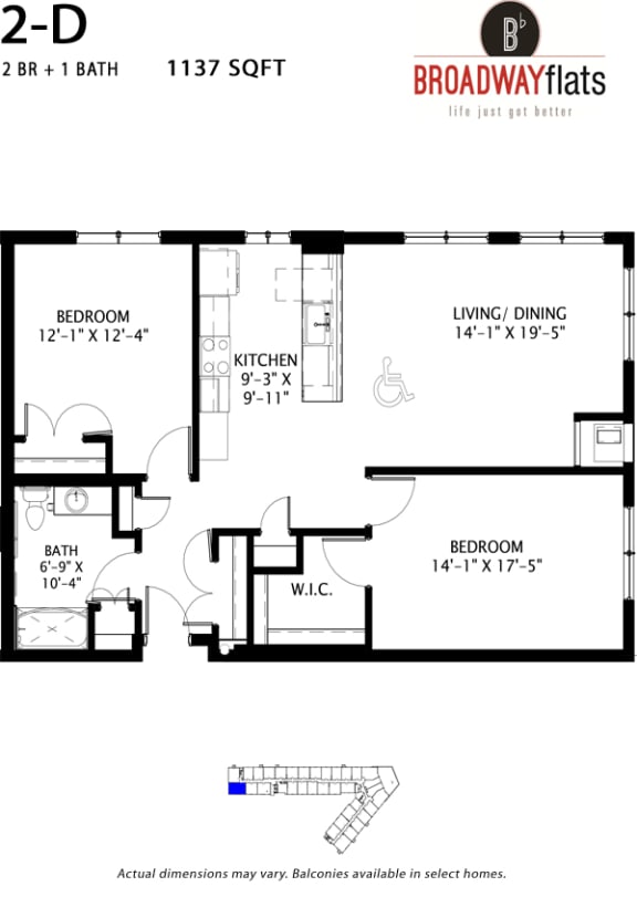Broadway Flats Floorplan, Minneapolis, Minnesota