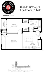 Mill City Quarter Floorplan, Minneapolis, Minnesota