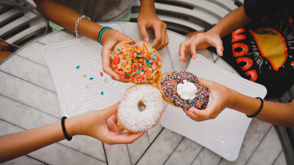 friends with donuts Meridian Place Apartments in Northridge