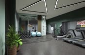 Thumbnail 8 of 8 - On-site gym, Crown Place, Student accommodation in Nottingham