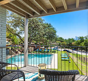 Balcony at Skyline at Barton Creek Apartments, Austin, Texas
