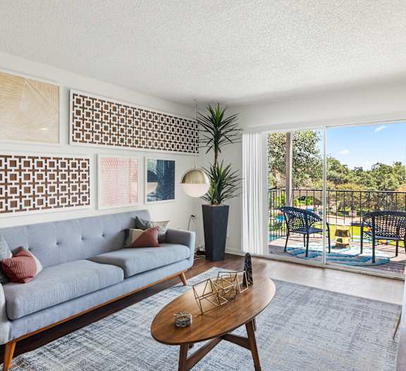 Main Living Room at Skyline at Barton Creek Apartments, Texas