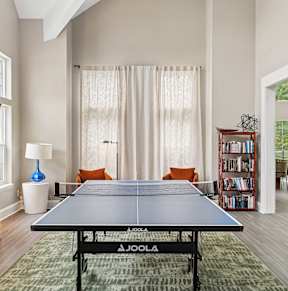 the preserve at ballantyne commons spacious game room with table tennisat River Oak Apartments, Louisville, KY, 40206