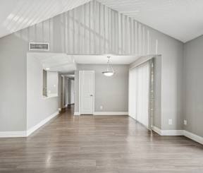 Newly renovated kitchen at Palm Avenue Apartments in Tampa, FL