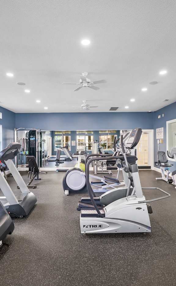 Fitness Studio at The Claremont Apartment Homes, Overland Park, KS