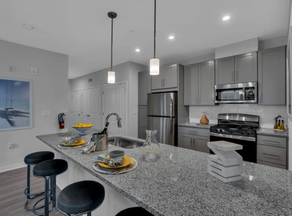 Chef-Style Kitchens at Glen Oaks Luxury Apartments in Wall Township, NJ
