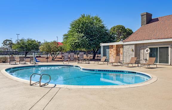 Outdoor pool at Woodcreek Apartments in Las Vegas NV