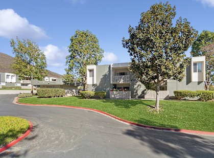 Exterior buildings at Canyon Rim Apartments in San Diego CA