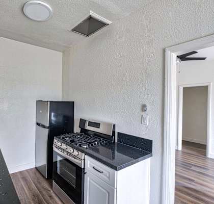 kitchen with upgraded appliances