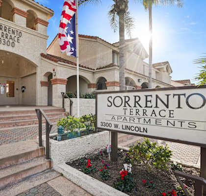 The Sorrento Terrace Apartments are located at 3300 W. Lincoln.