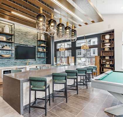 Clubhouse Kitchen at Plat 4 at Research Triangle, Durham